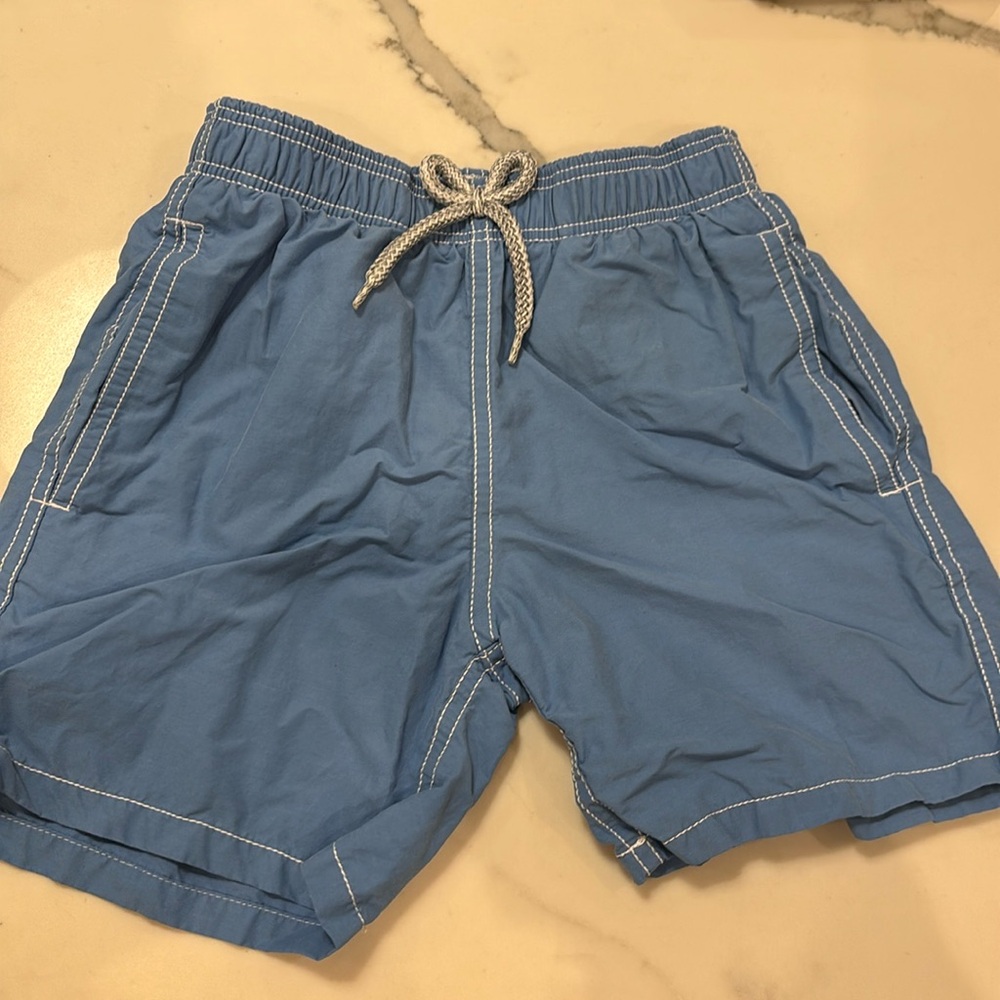 Worn once boys light blue Vilebrequin swim trunks size 8 kids